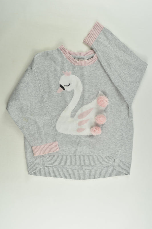 Milkshake Size 3 Swan Knit Jumper