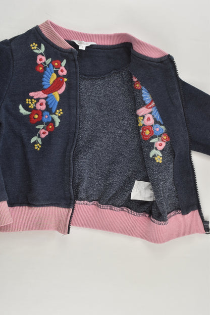 Milkshake Size 4 Embroidery Zip Jumper