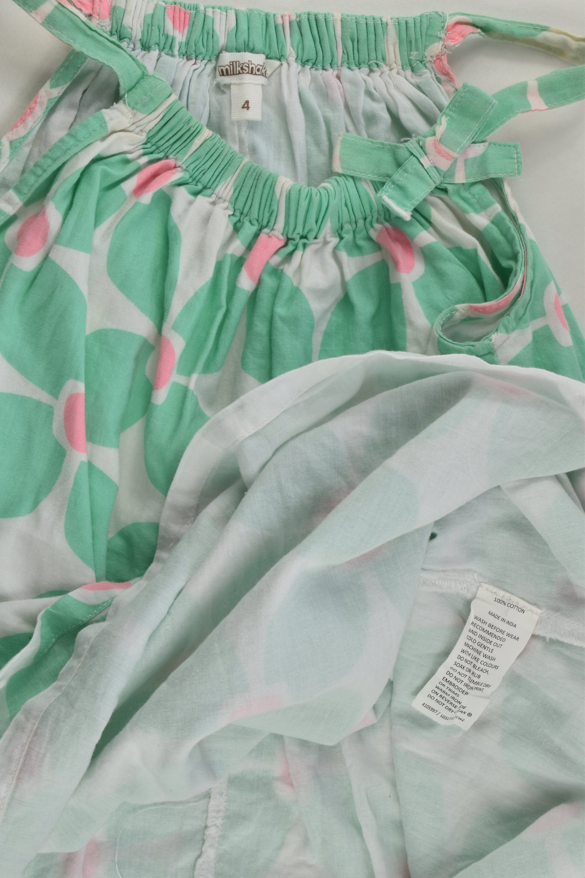 Milkshake Size 4 Lined Retro Flowers Dress