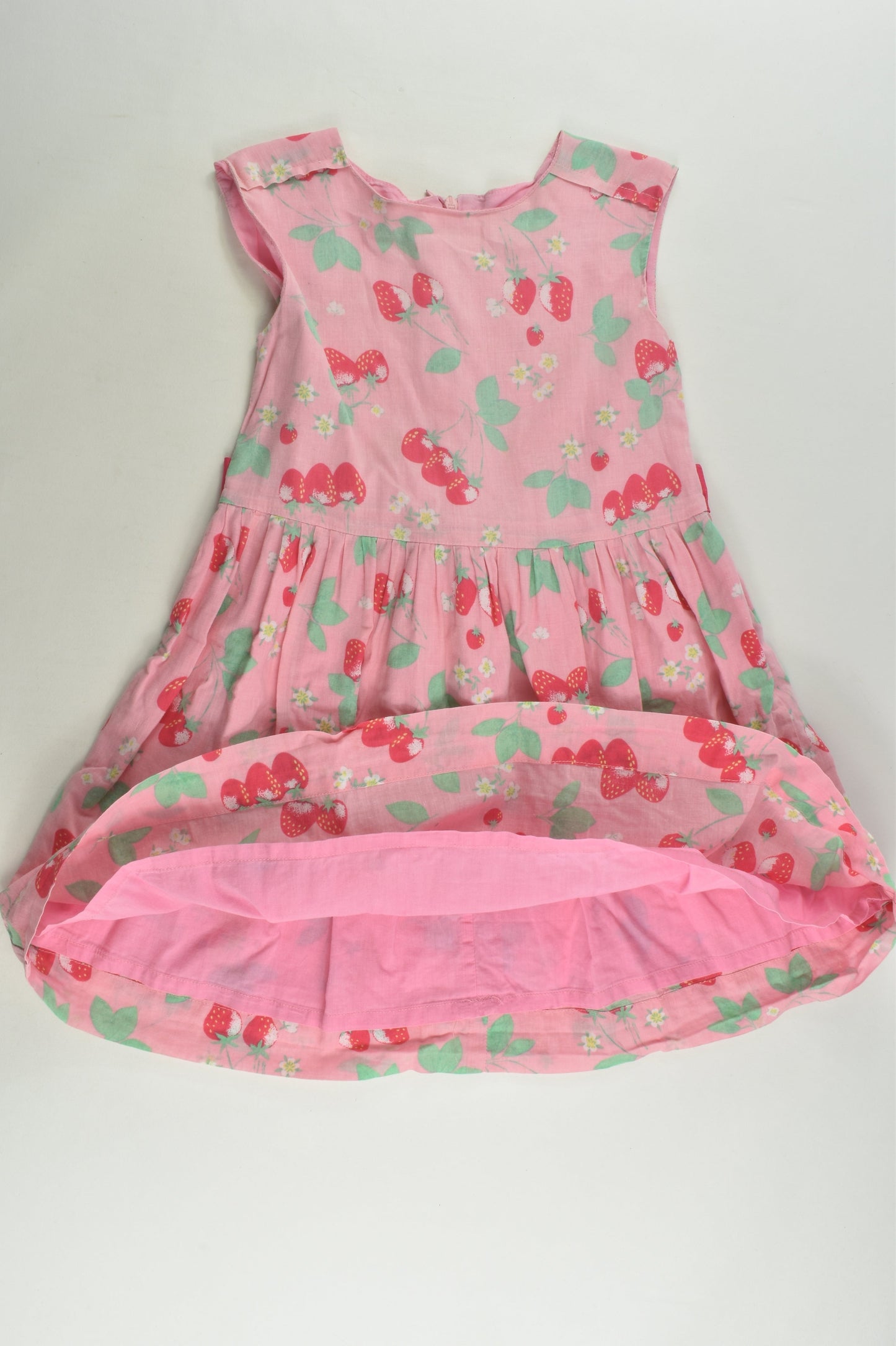 Milkshake Size 4 Strawberries Lined Dress