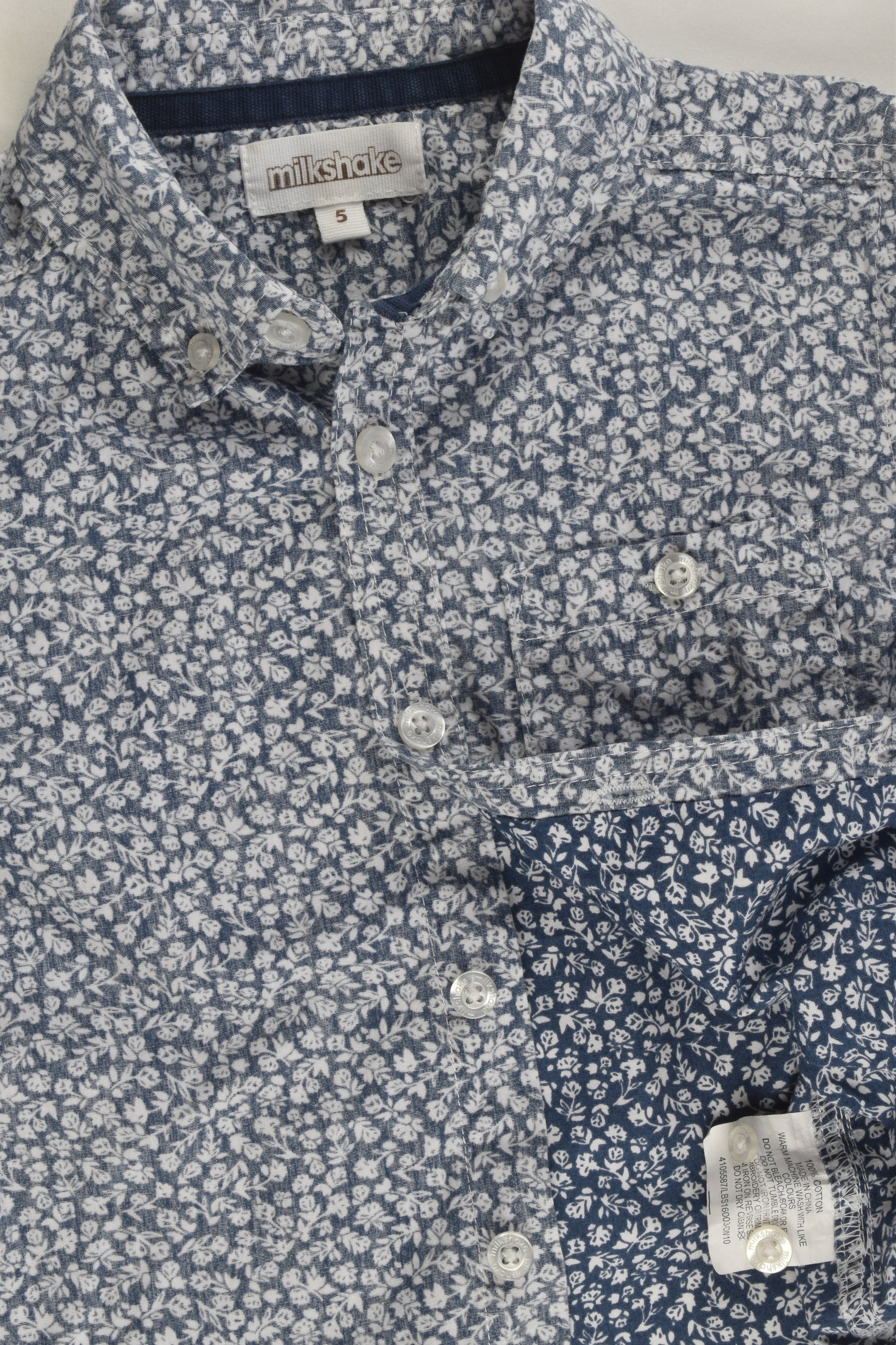 Milkshake Size 5 Floral Shirt