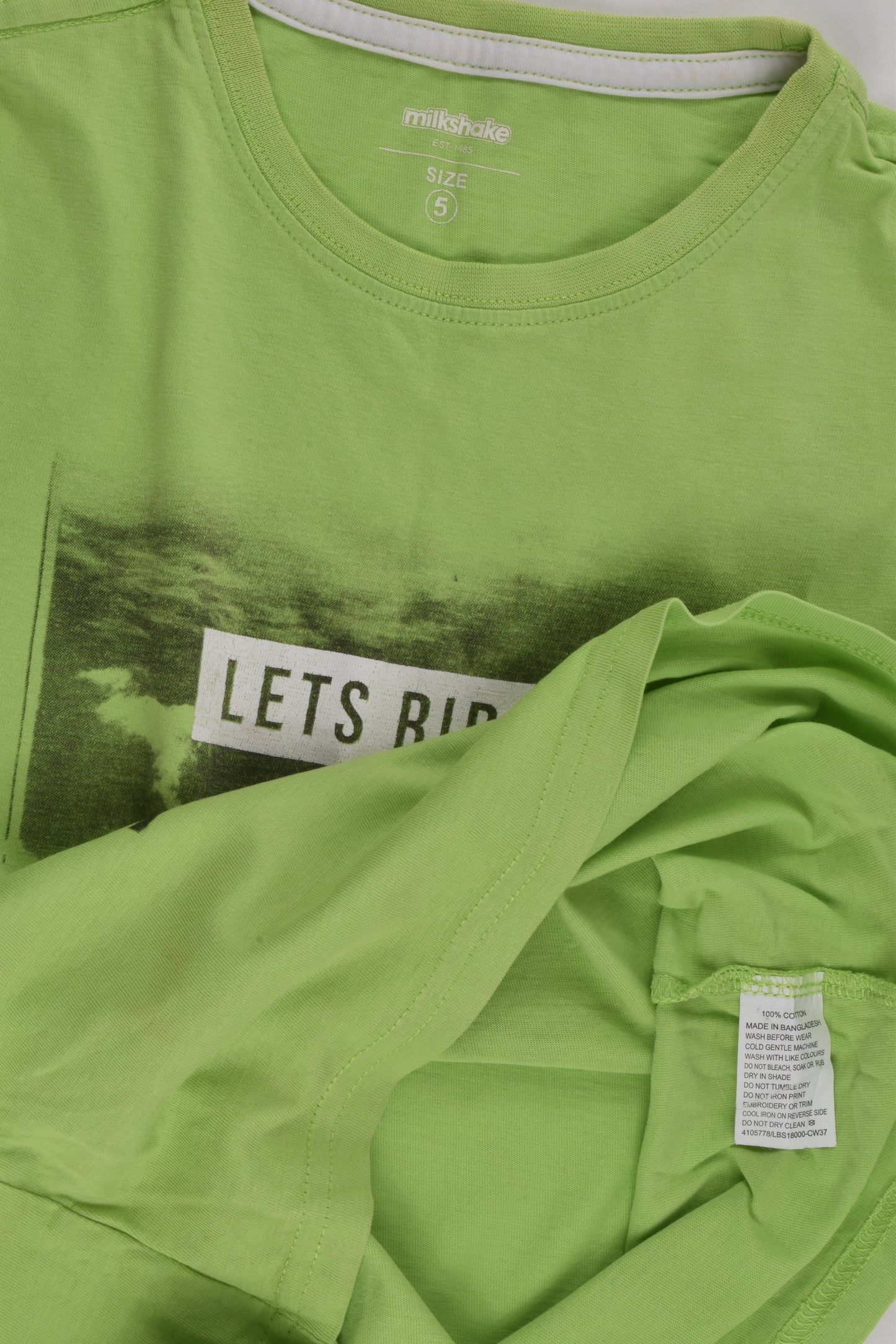 Milkshake Size 5 'Let's Ride!' T-shirt