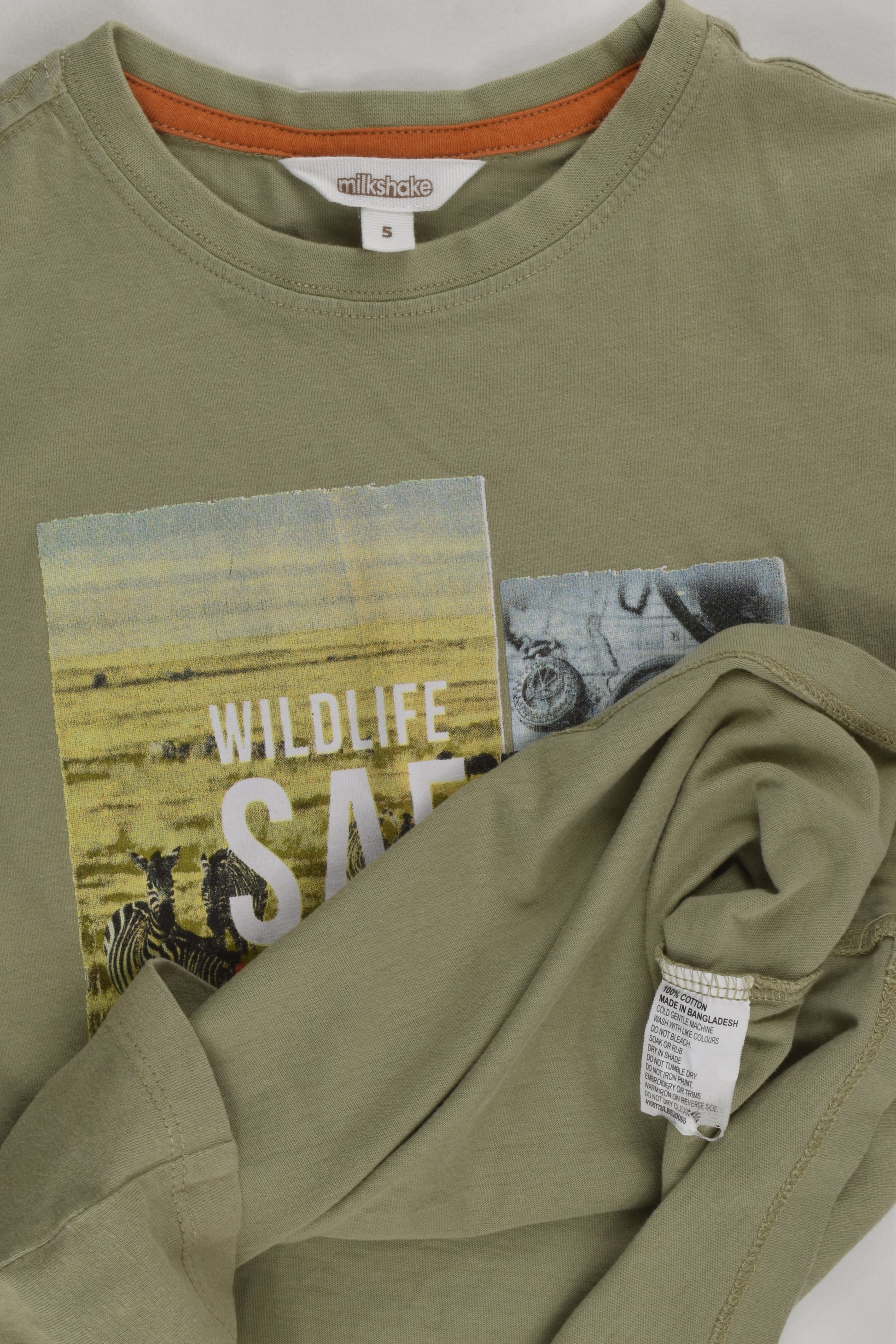 Milkshake Size 5 Safari T-shirt