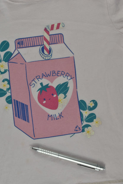 Milkshake Size 5 'Strawberry Milk' T-shirt