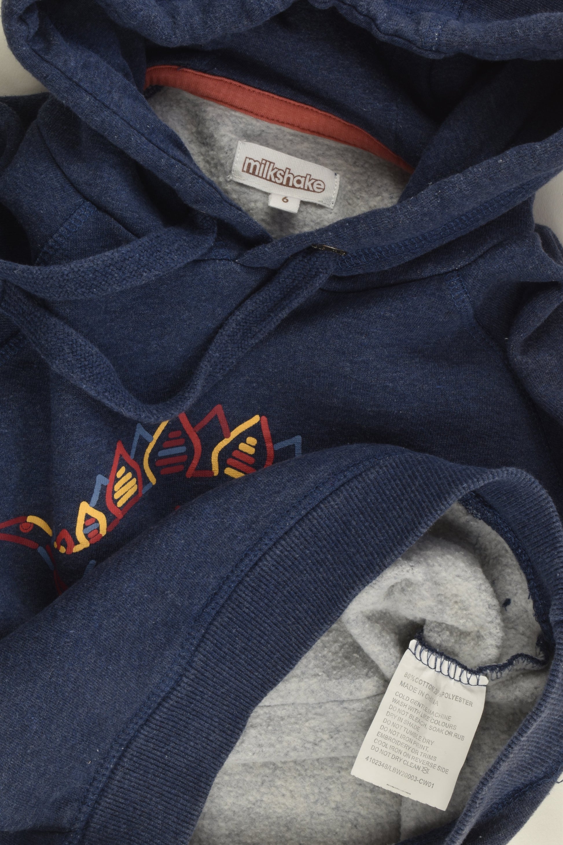 Milkshake Size 6 'Colour My Dino' Hooded Jumper