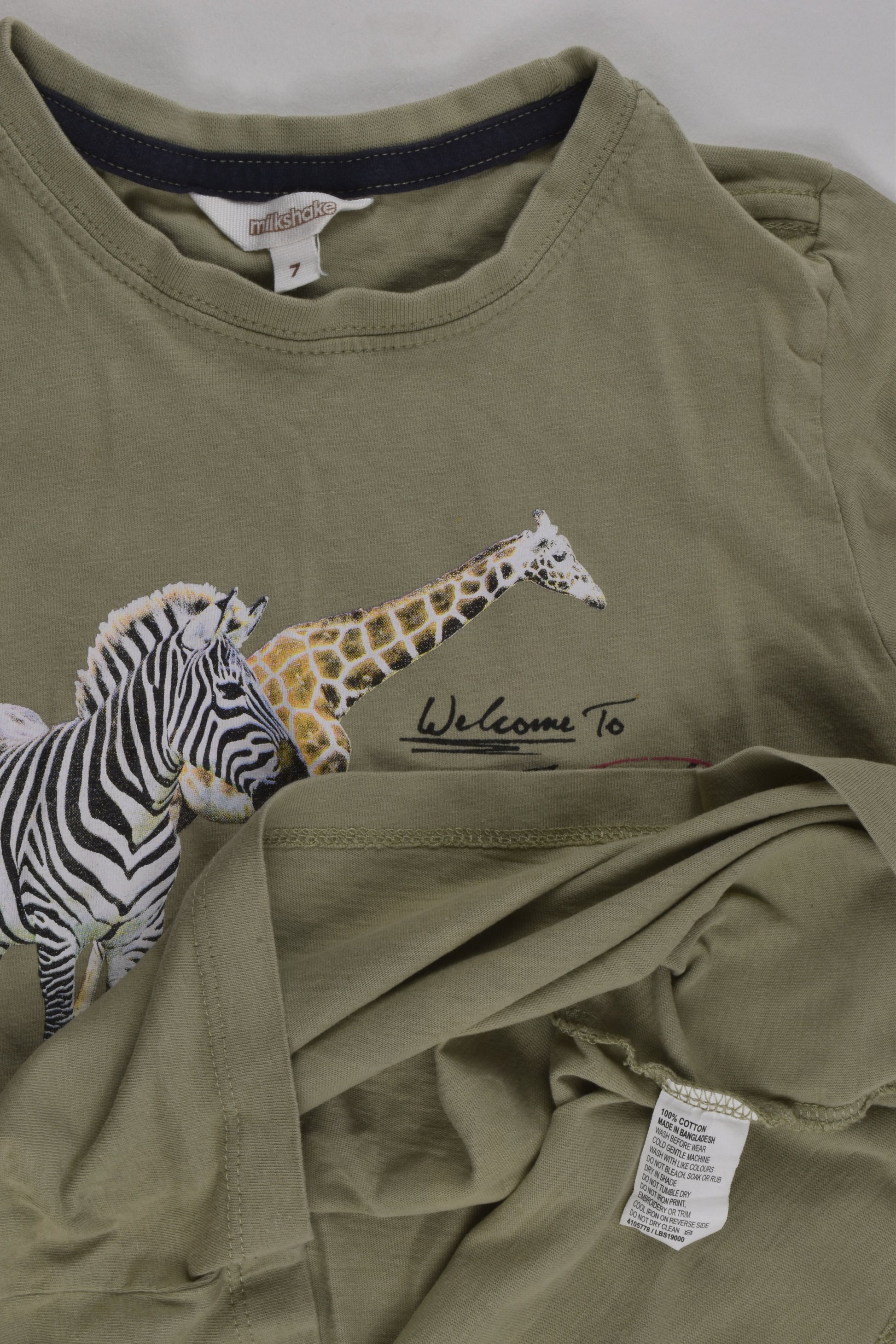 Milkshake Size 7 Jungle and Safari T-shirt