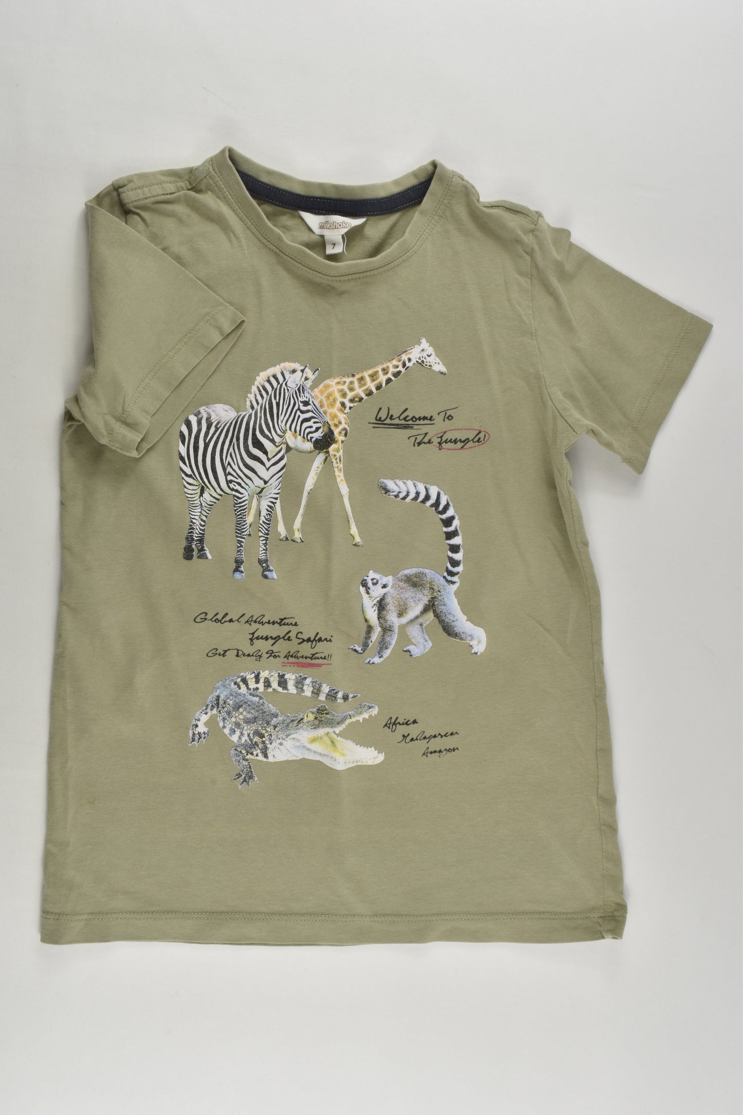 Milkshake Size 7 Jungle and Safari T-shirt