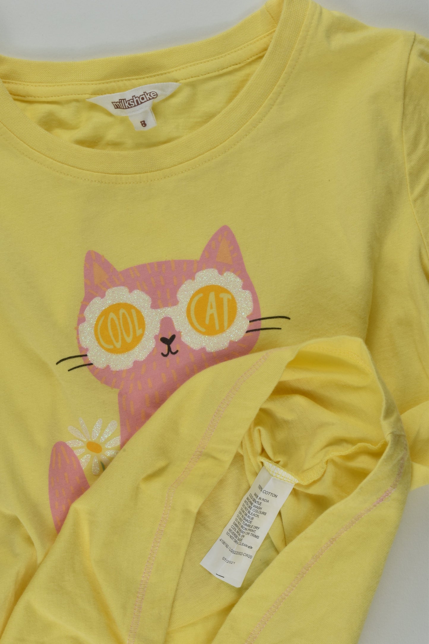 Milkshake Size 8 'Cool Cat' T-shirt