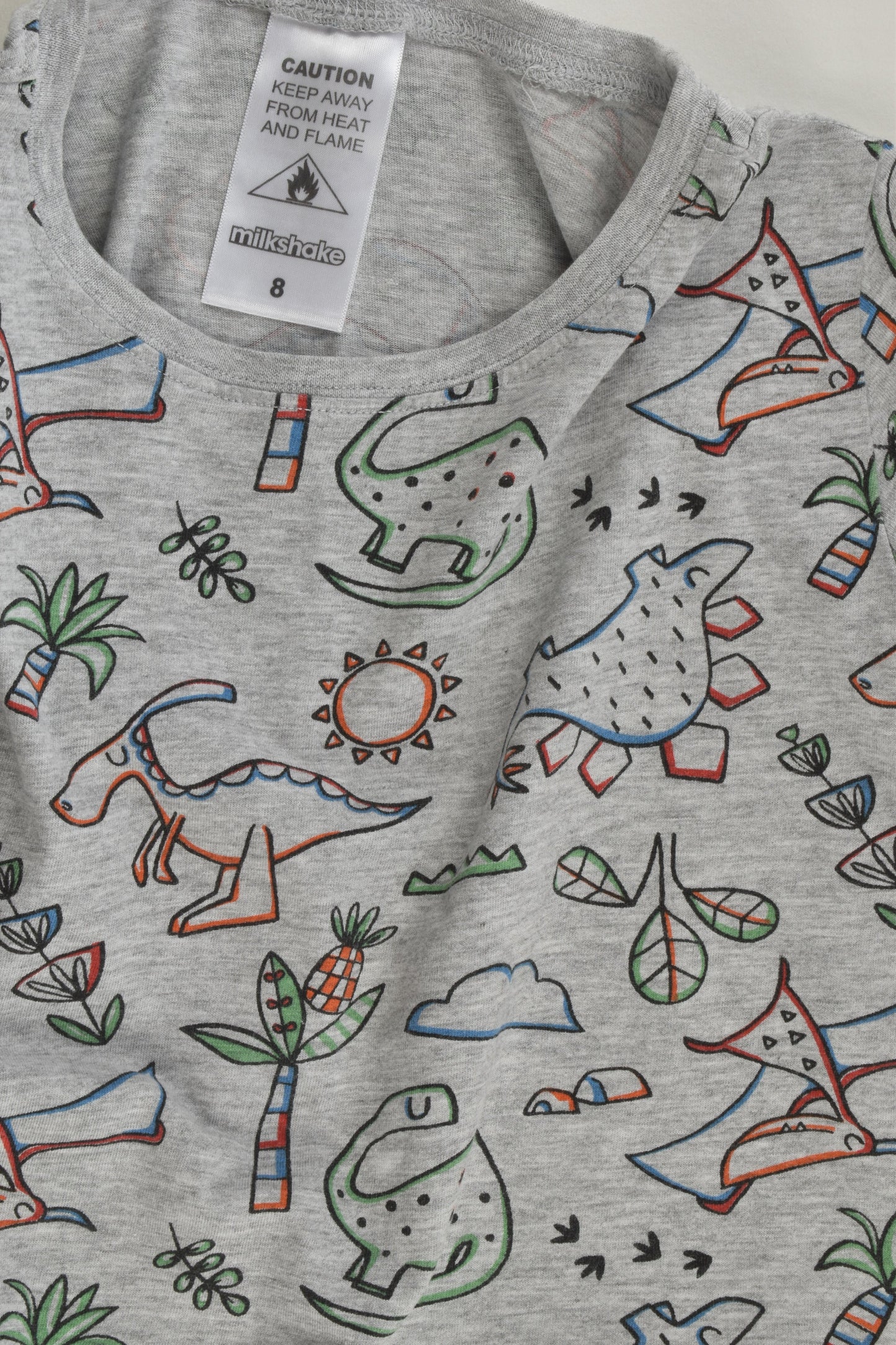 Milkshake Size 8 Dinosaur T-shirt