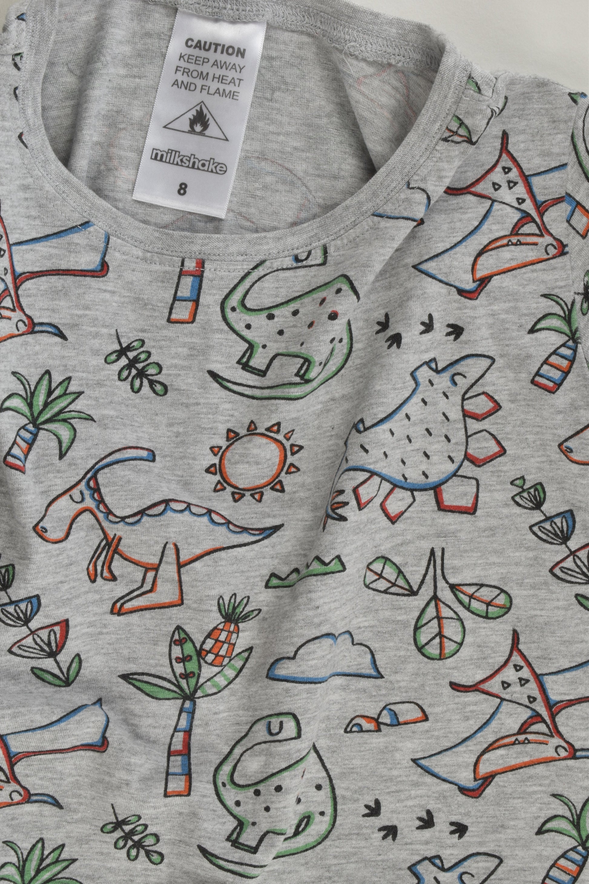 Milkshake Size 8 Dinosaur T-shirt