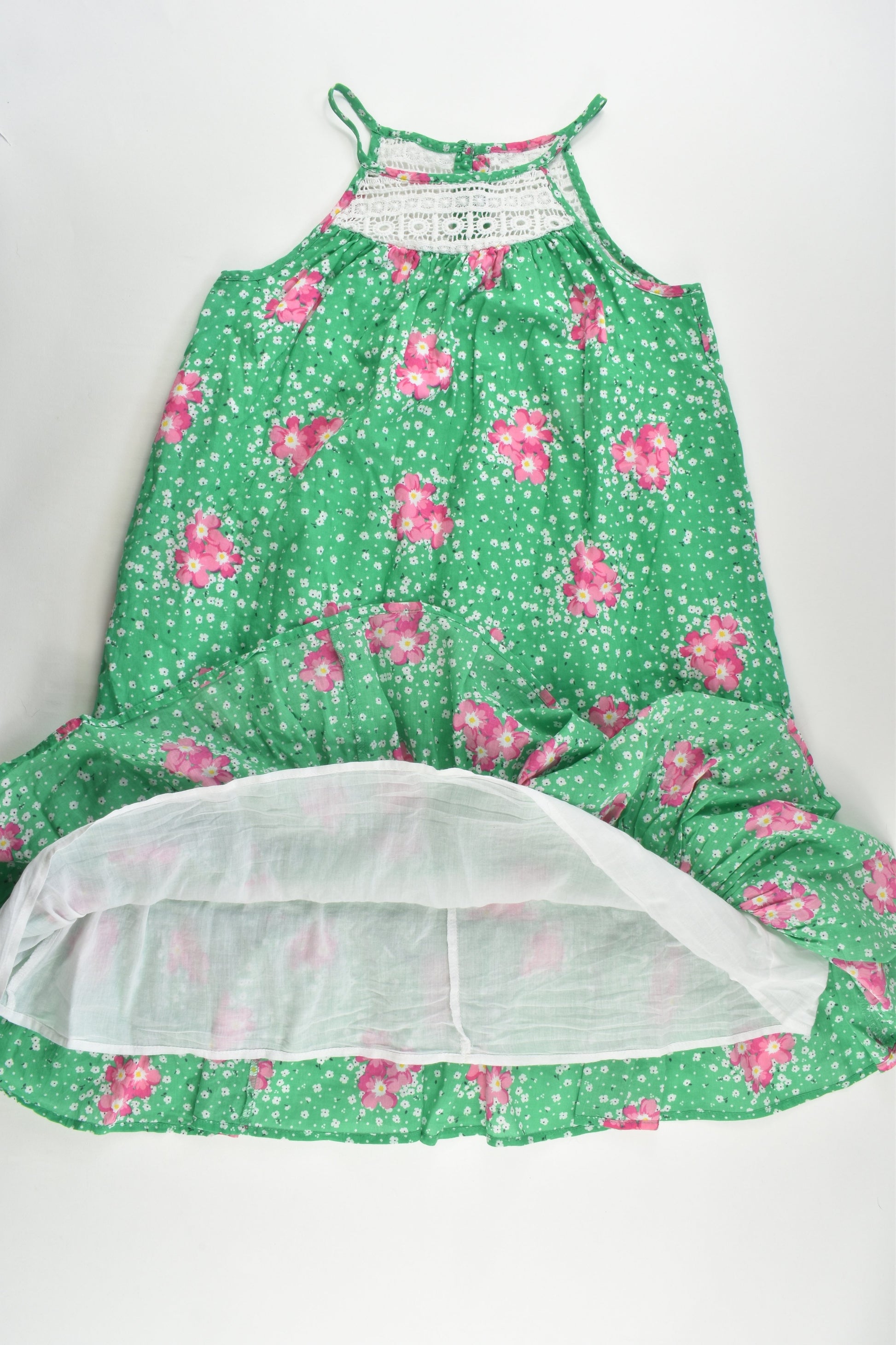 Milkshake Size 8 Lined Lace Front Floral Dress