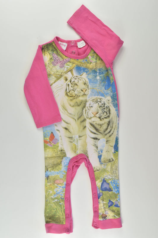 Milky Size 0 Snow Tiger Romper
