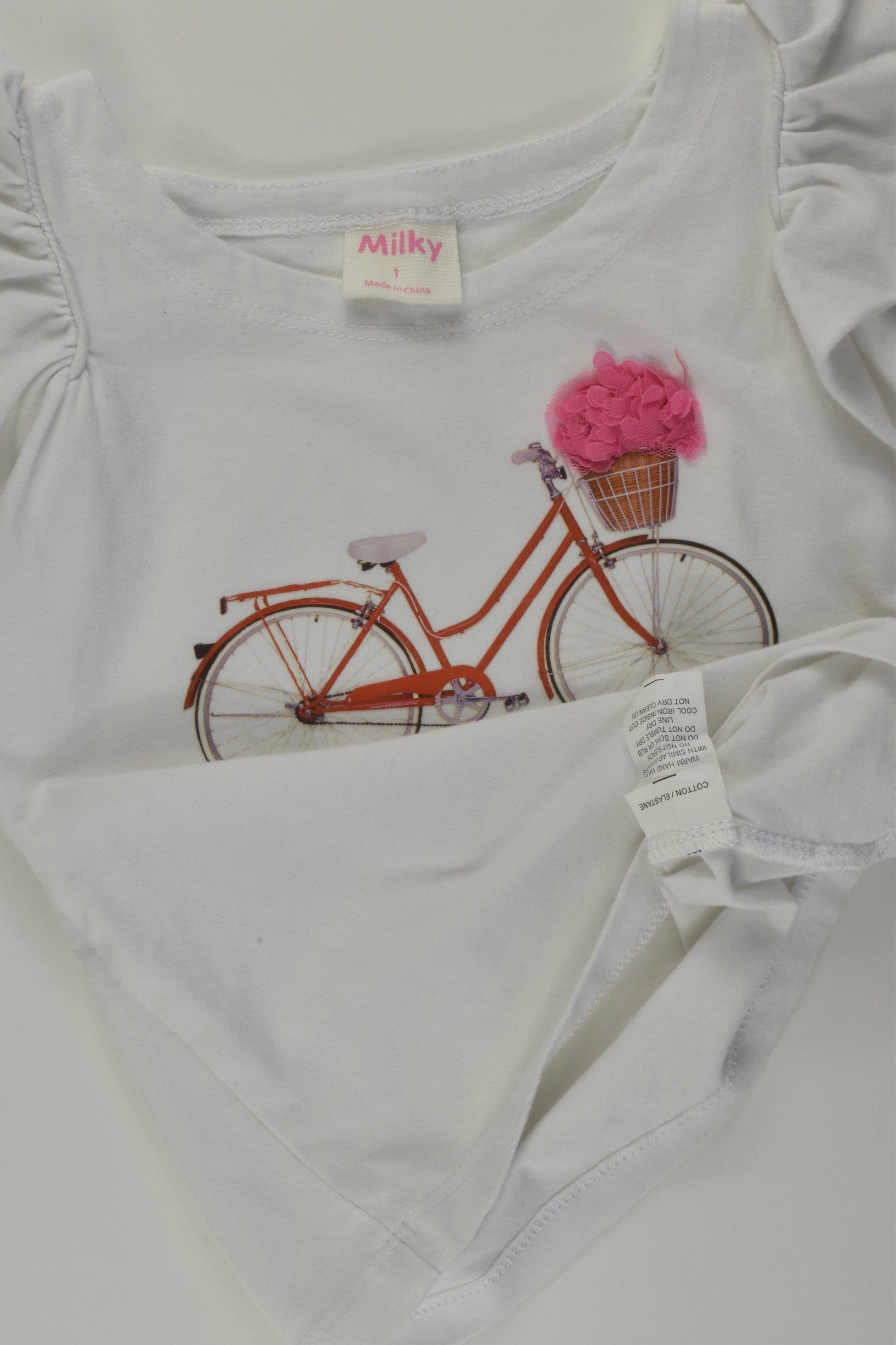 Milky Size 1 Bicycle T-shirt