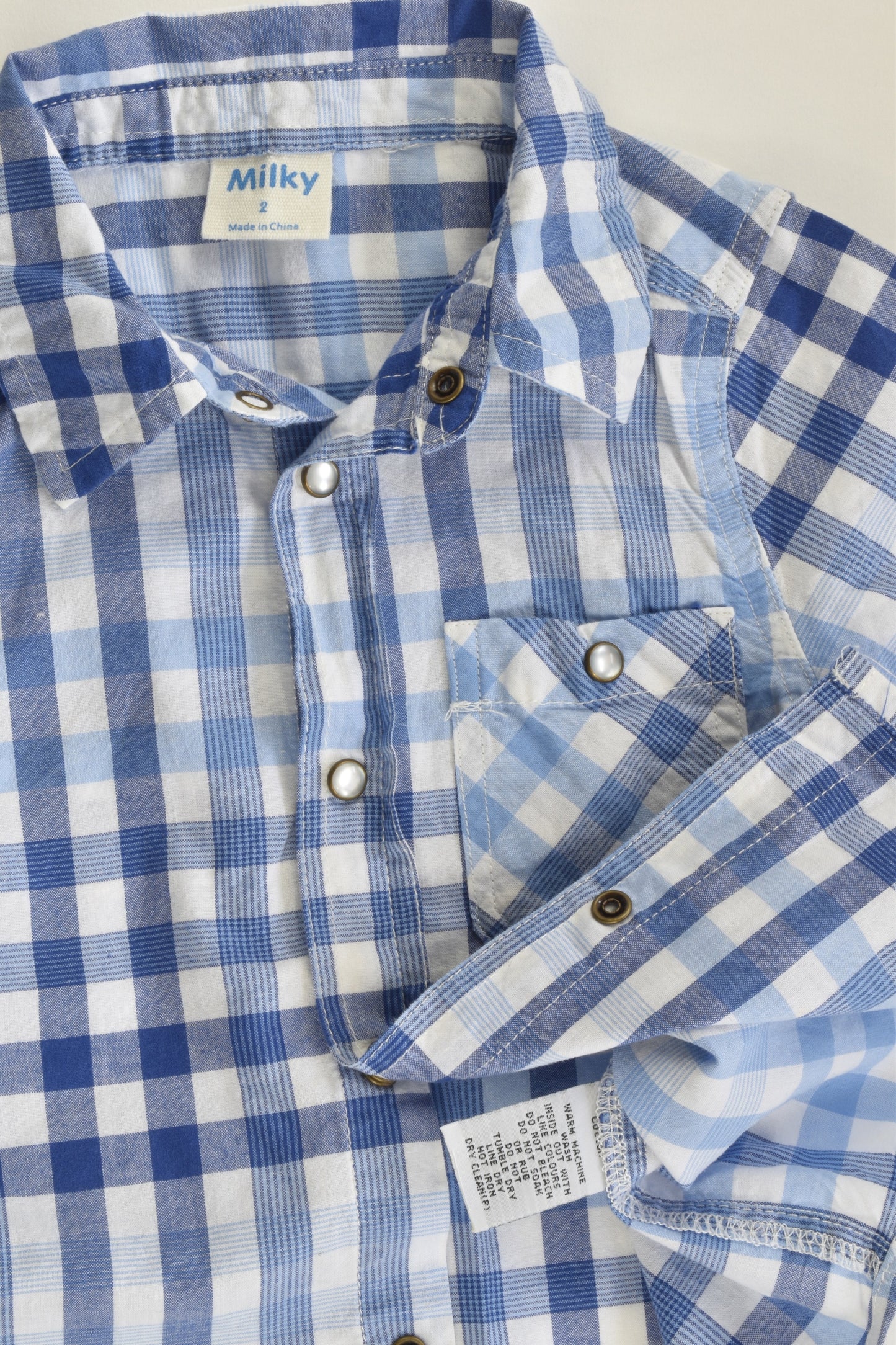 Milky Size 2 Checked Shirt