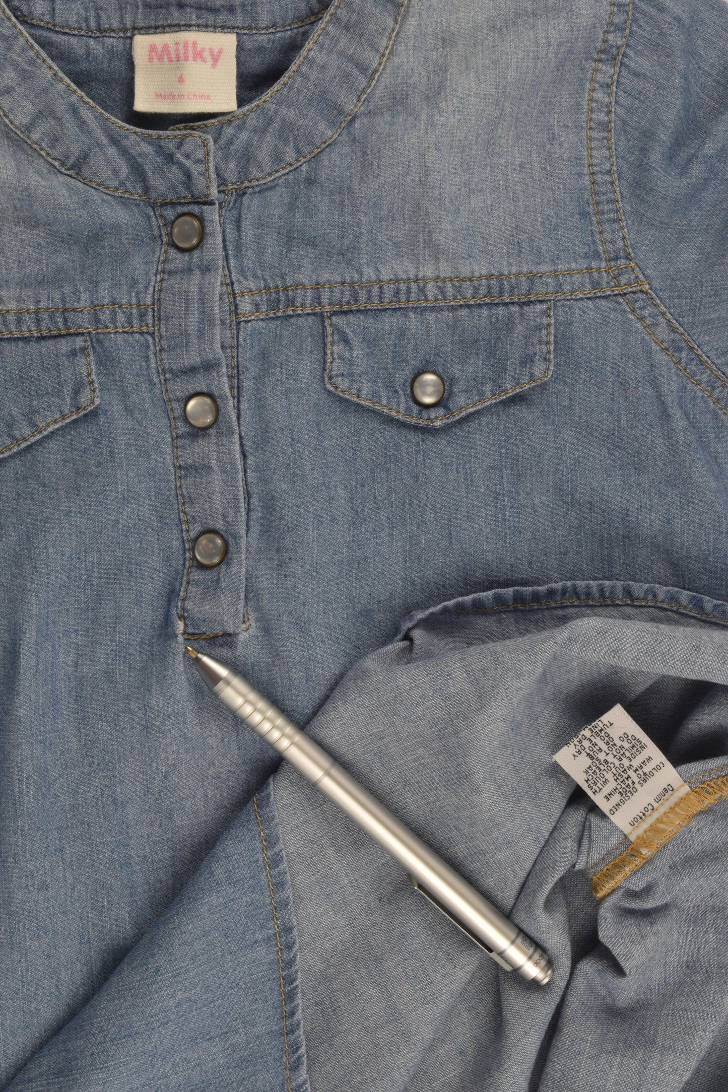 Milky Size 6 Lightweight Denim Dress