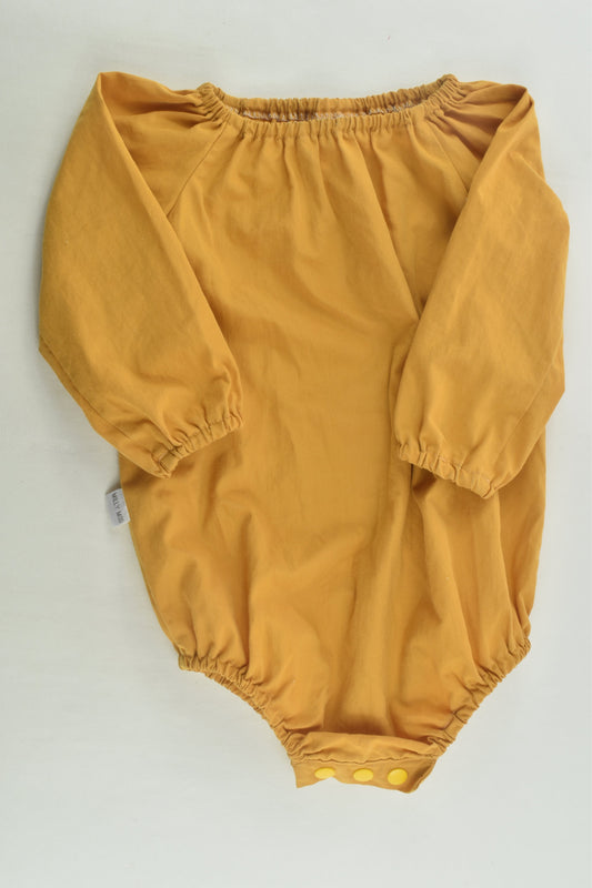 Milly Moo Size 1 Mustard Romper