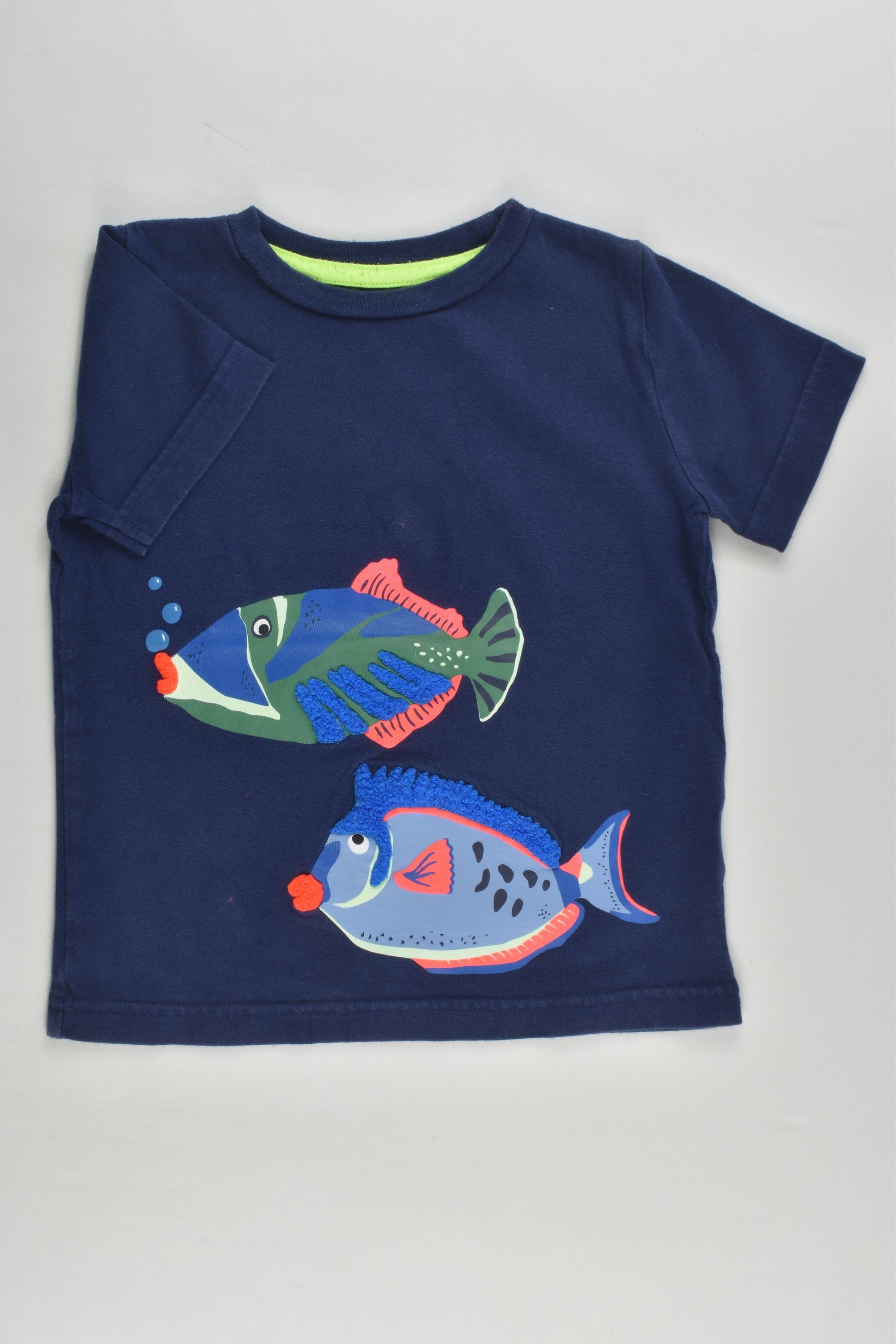 Mini Boden Size 2-3 (98 cm) Fish T-shirt