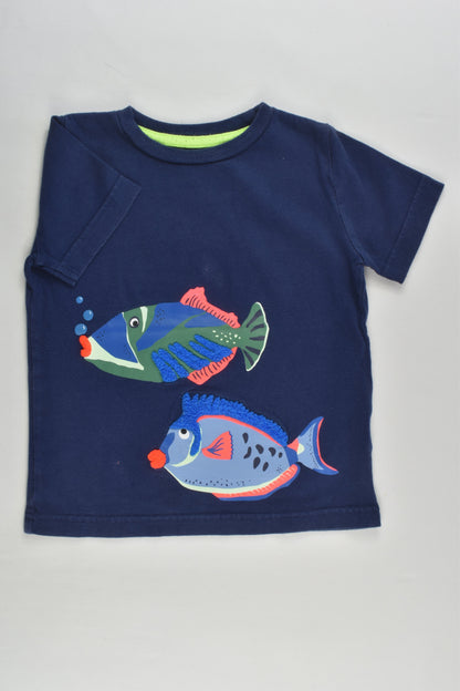 Mini Boden Size 2-3 (98 cm) Fish T-shirt