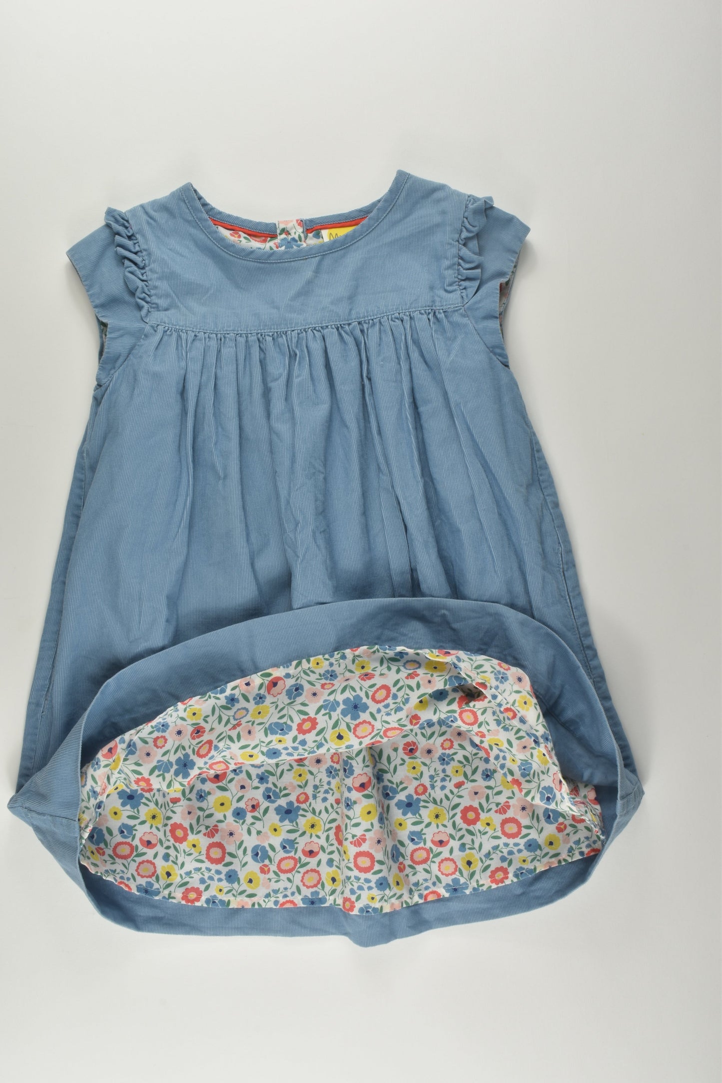 Mini Boden Size 3-4 Liberty Print Lined Cord Dress