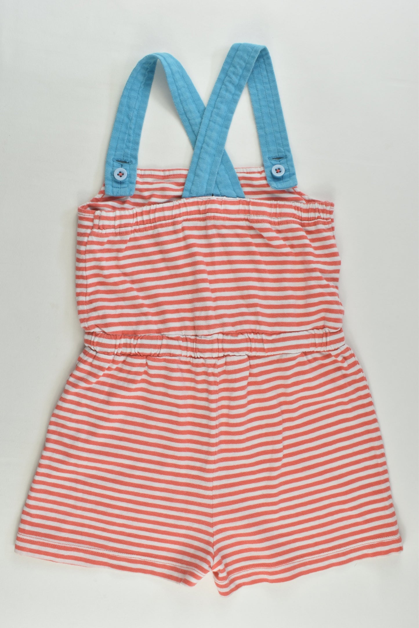 Mini Boden Size 3-4 Sun and Clouds Striped Playsuit