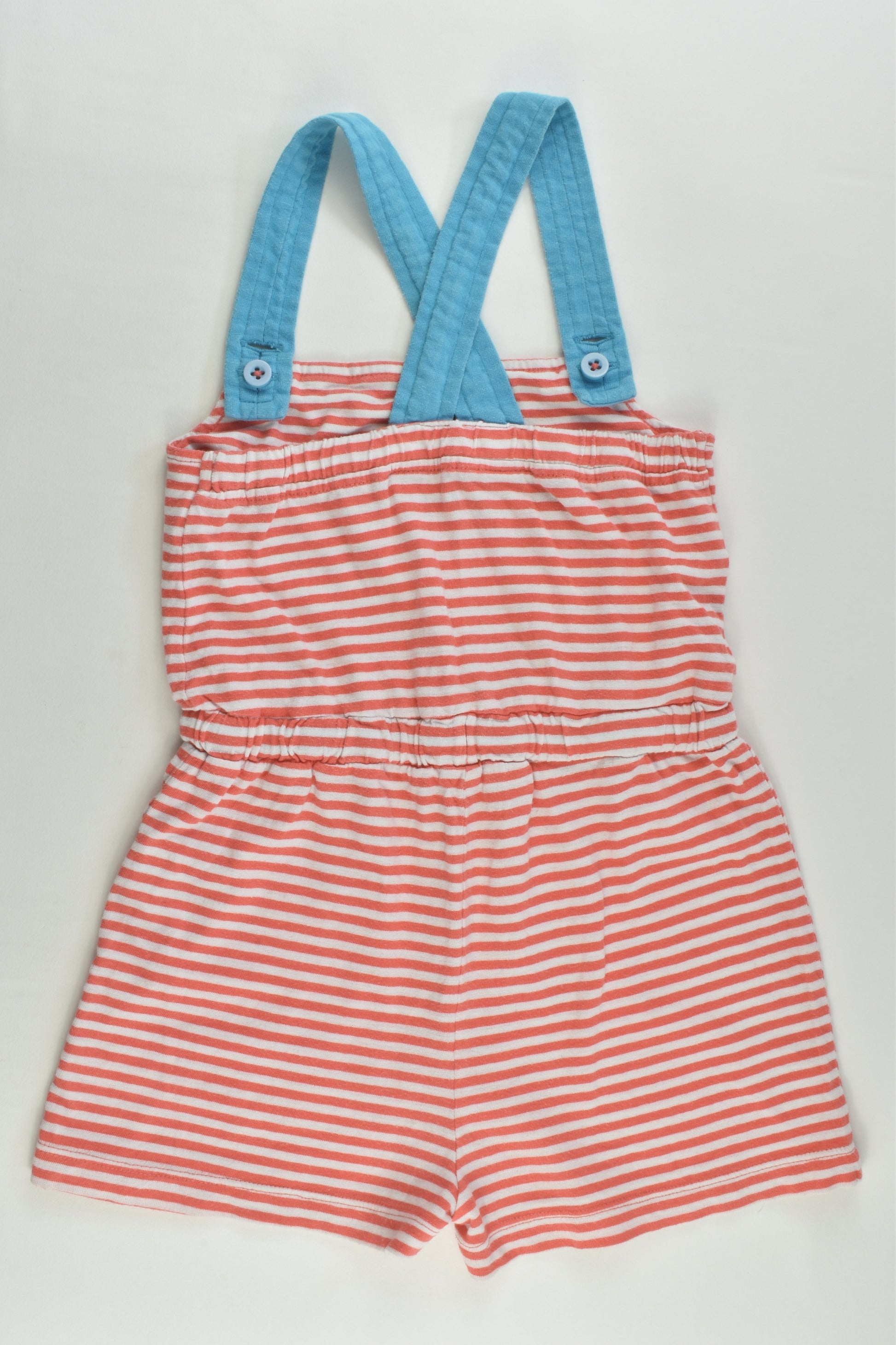 Mini Boden Size 3-4 Sun and Clouds Striped Playsuit