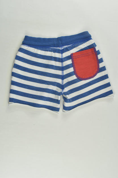 Mini Boden Size 3 Lightweight Blue Stripes Shorts