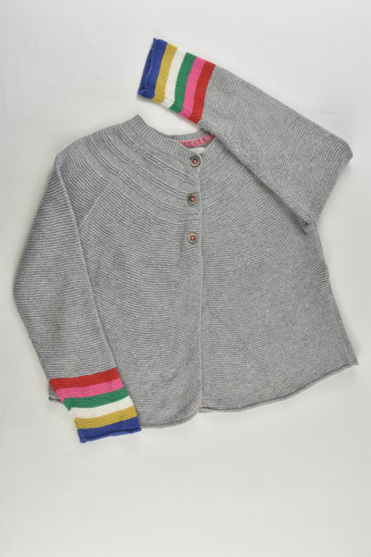 Mini Boden Size 4-5 Cotton/Cashmere Rainbow Stripes Cardigan
