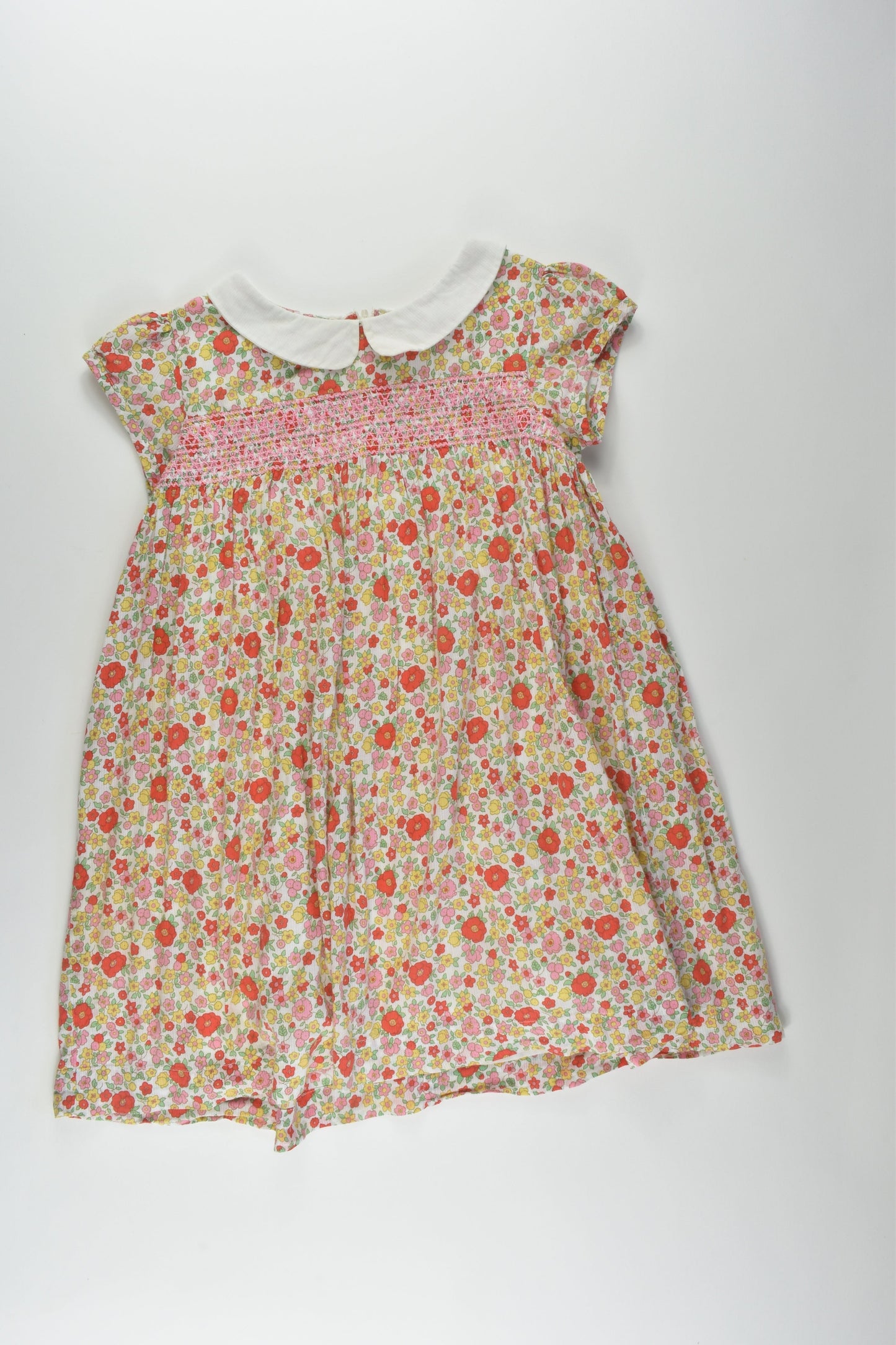 Mini Boden Size 4-5 Smocked Lined Liberty Print Dress