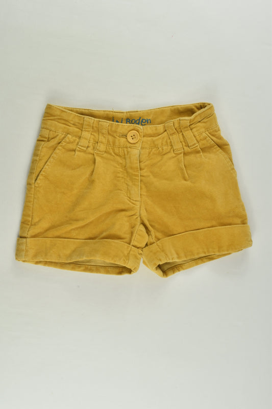 Mini Boden Size 4 Stretchy Cord Shorts