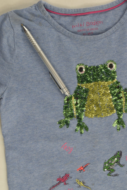 Mini Boden Size 5-6 Frog T-shirt