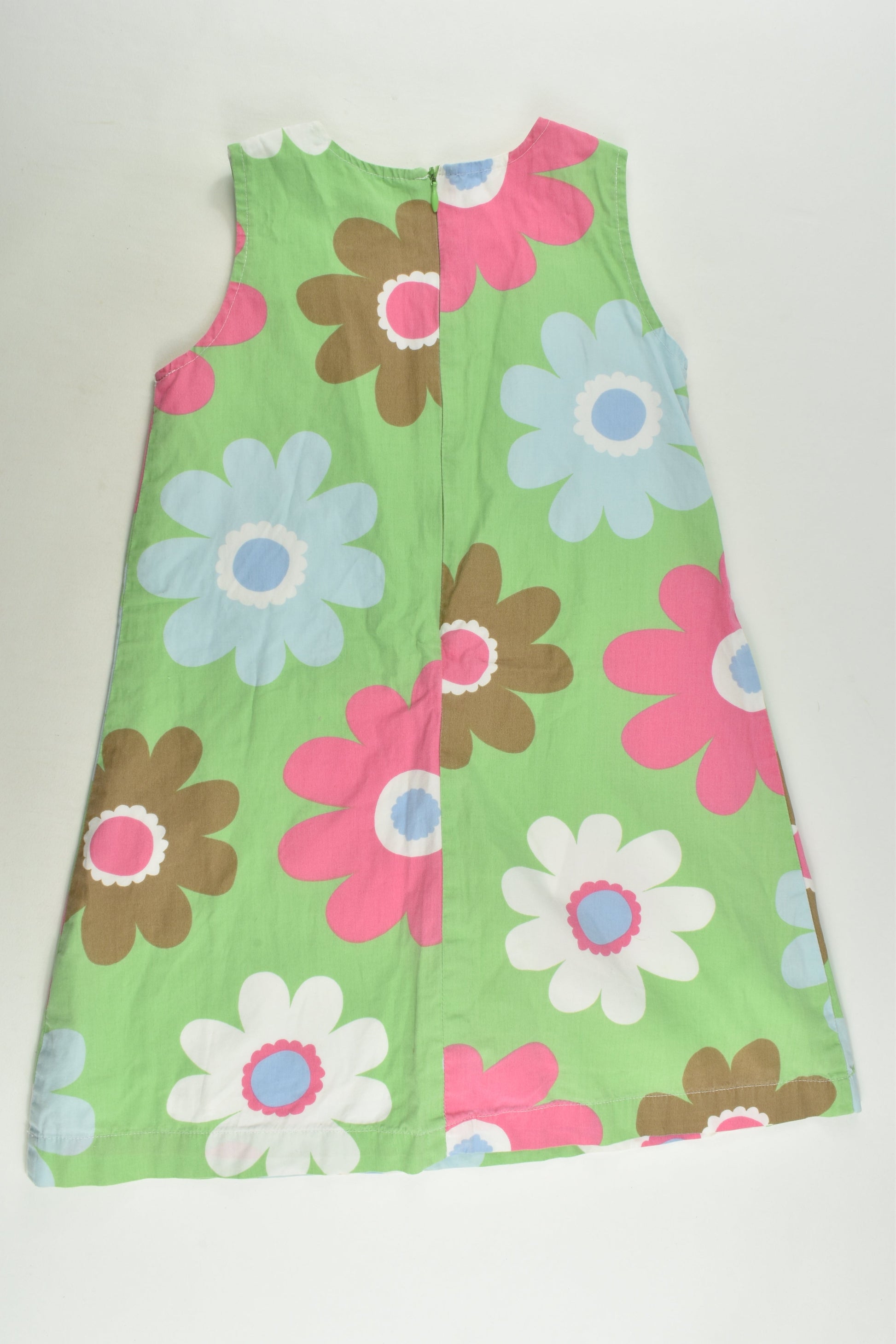 Mini Boden Size 5-6 Lined Retro Flowers Dress