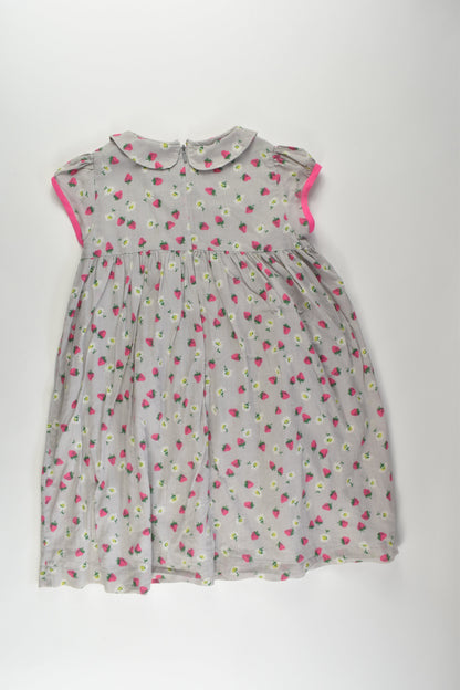 Mini Boden Size 5-6 Lined Strawberry Dress