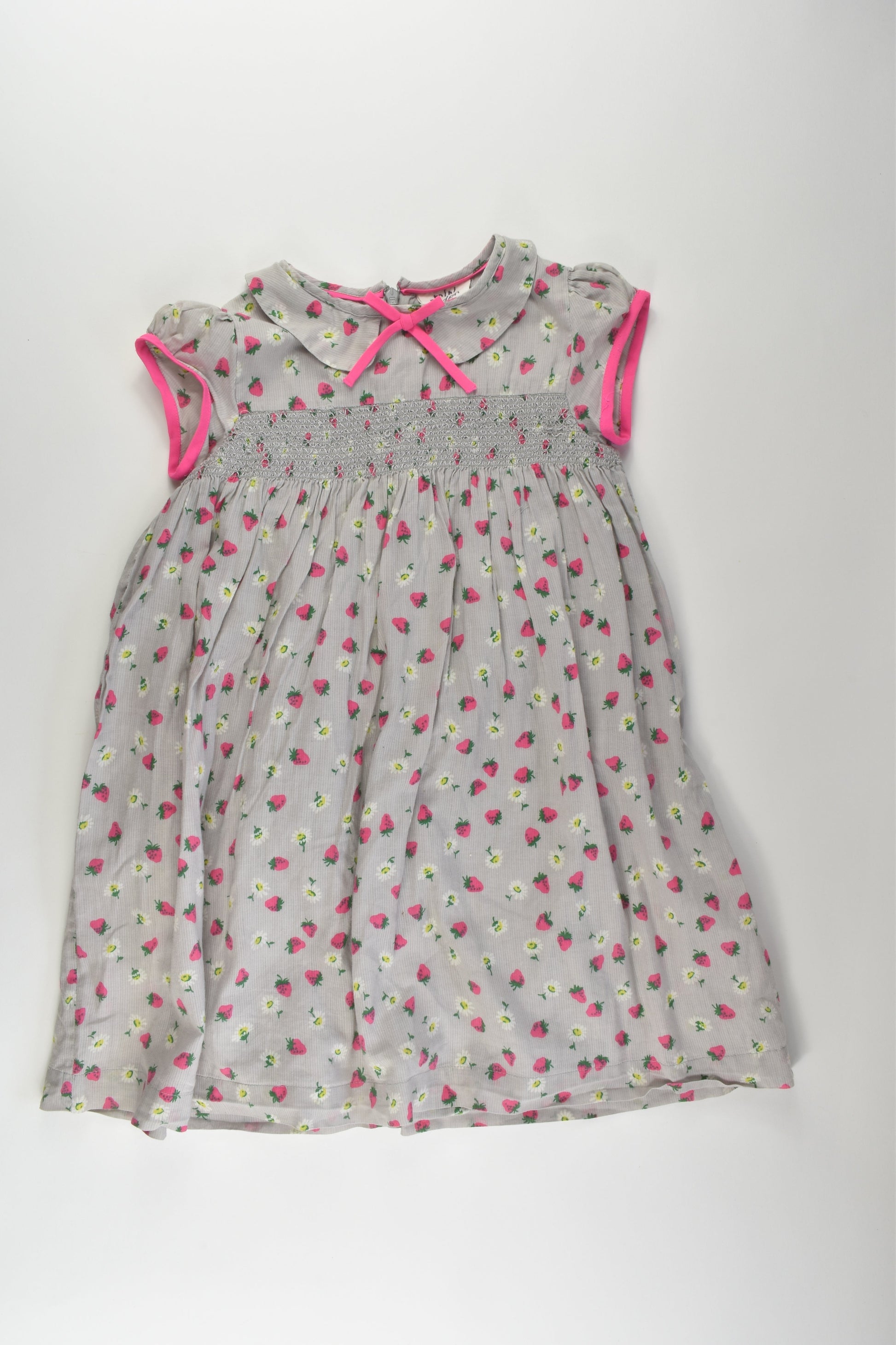 Mini Boden Size 5-6 Lined Strawberry Dress