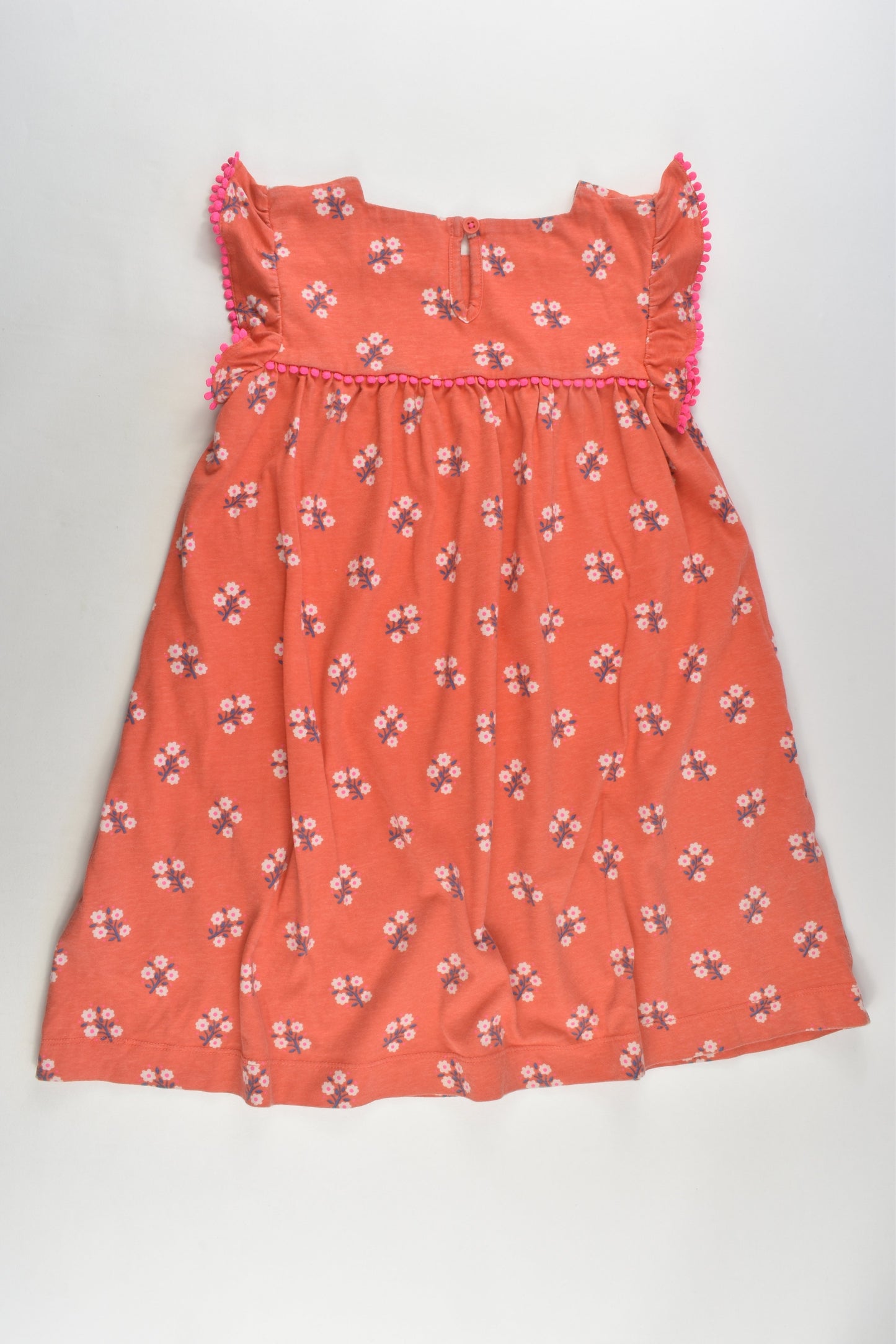Mini Boden Size 6-7 (122 cm) Floral Dress