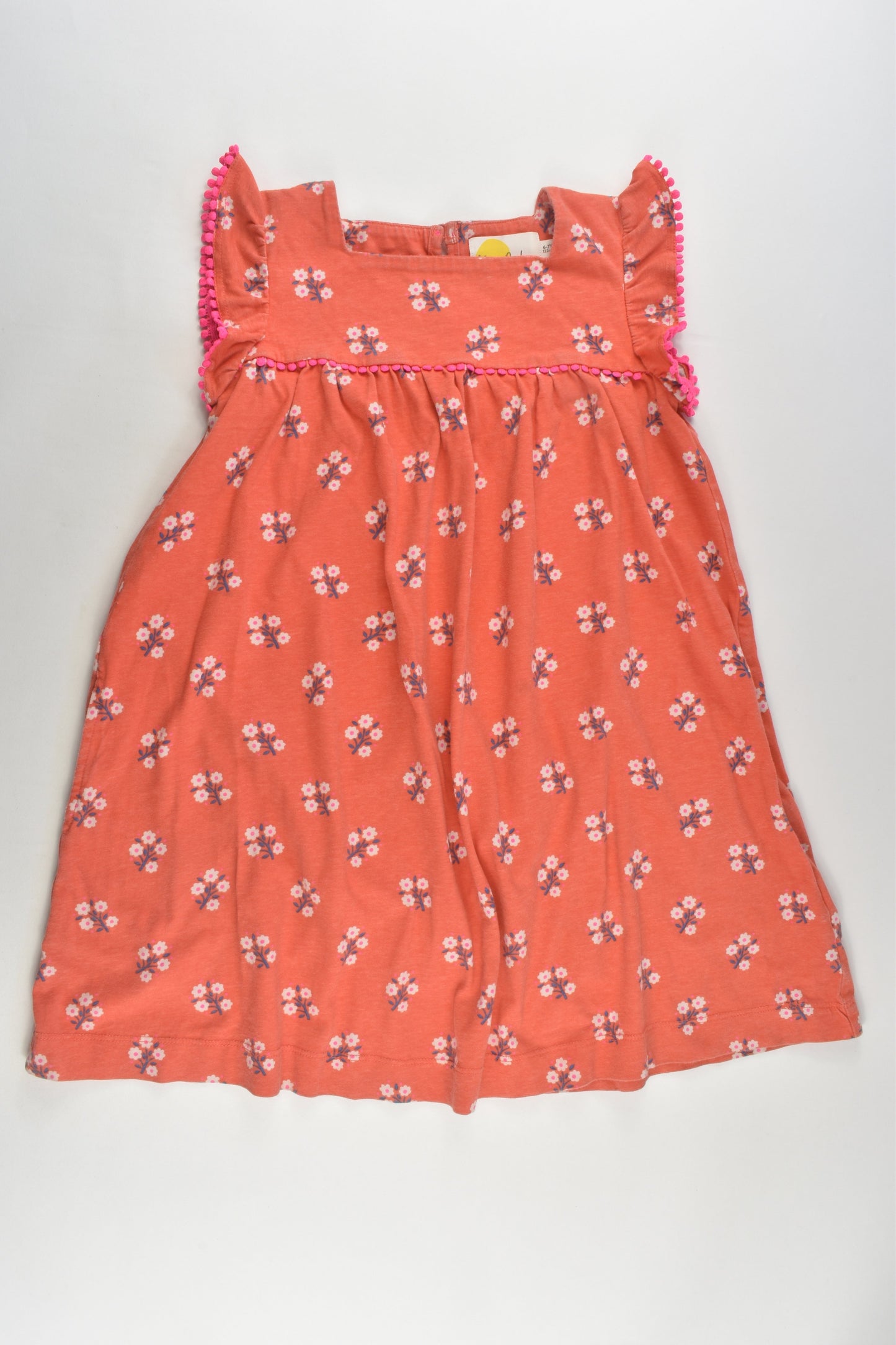 Mini Boden Size 6-7 (122 cm) Floral Dress