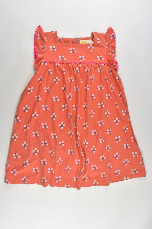 Mini Boden Size 6-7 (122 cm) Floral Dress