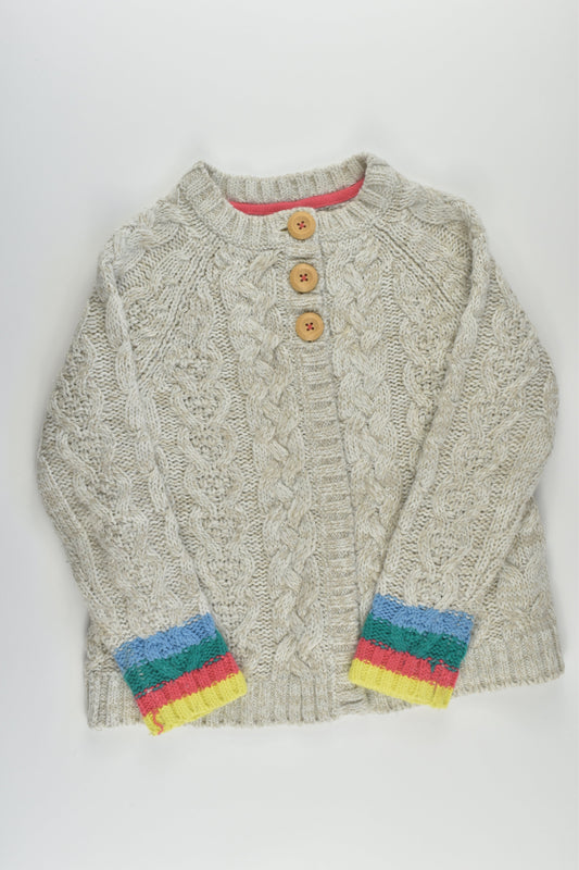 Mini Boden Size 6-7 Rainbow Sleeves Cardigan