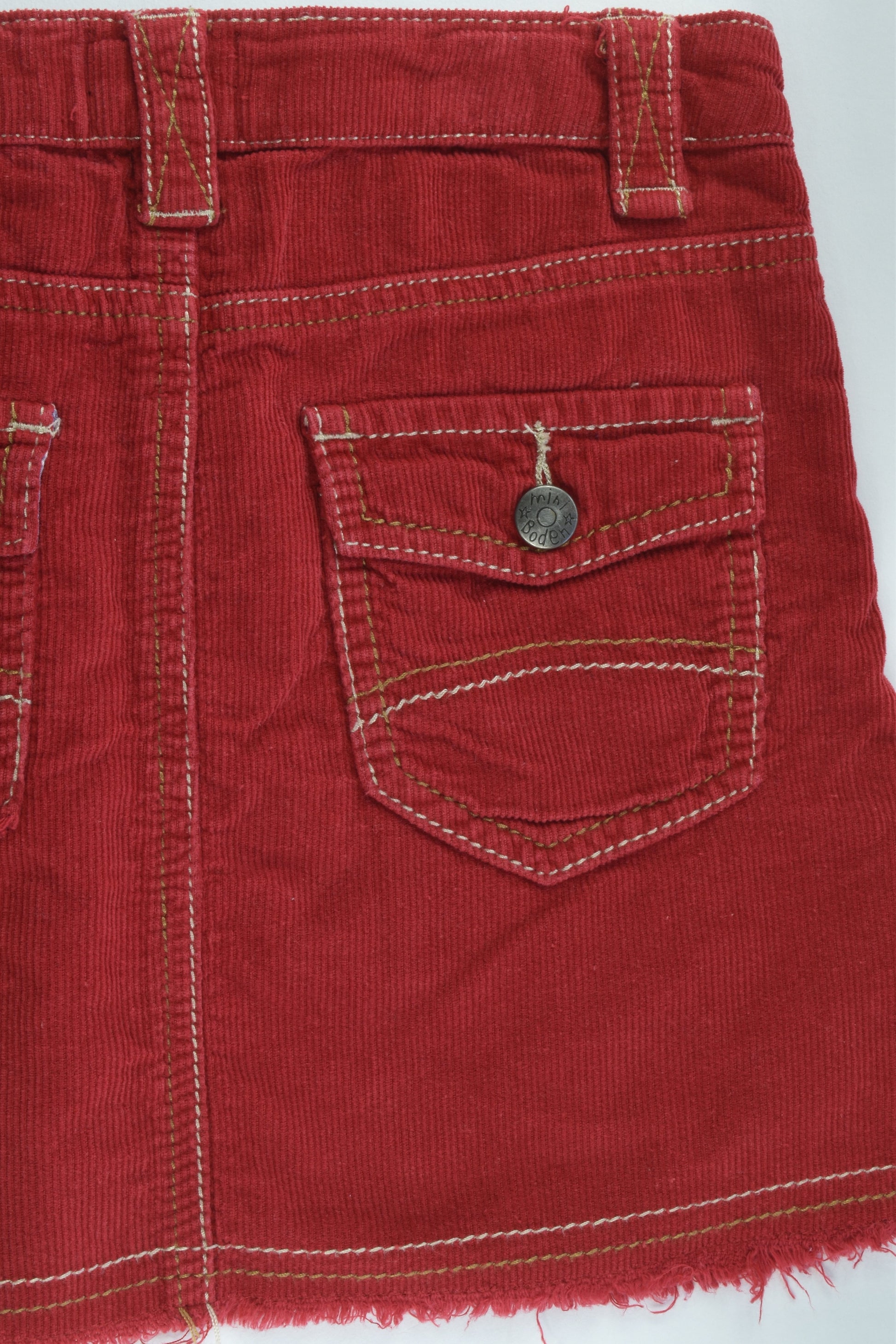 Mini Boden Size 7-8 Lightweight Cord Skirt