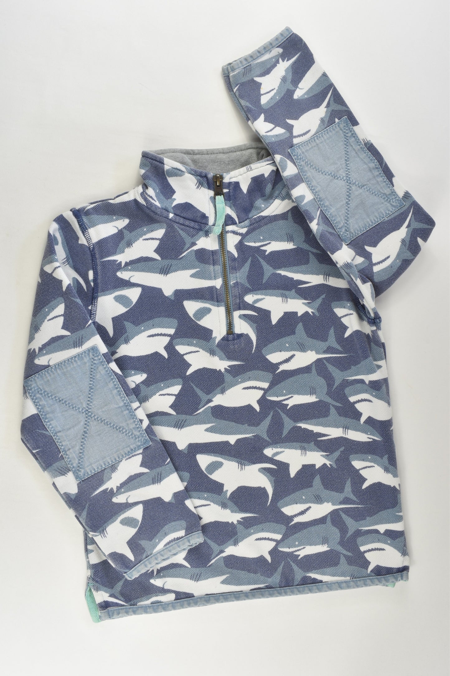 Mini Boden Size 7-8 Shark Jumper