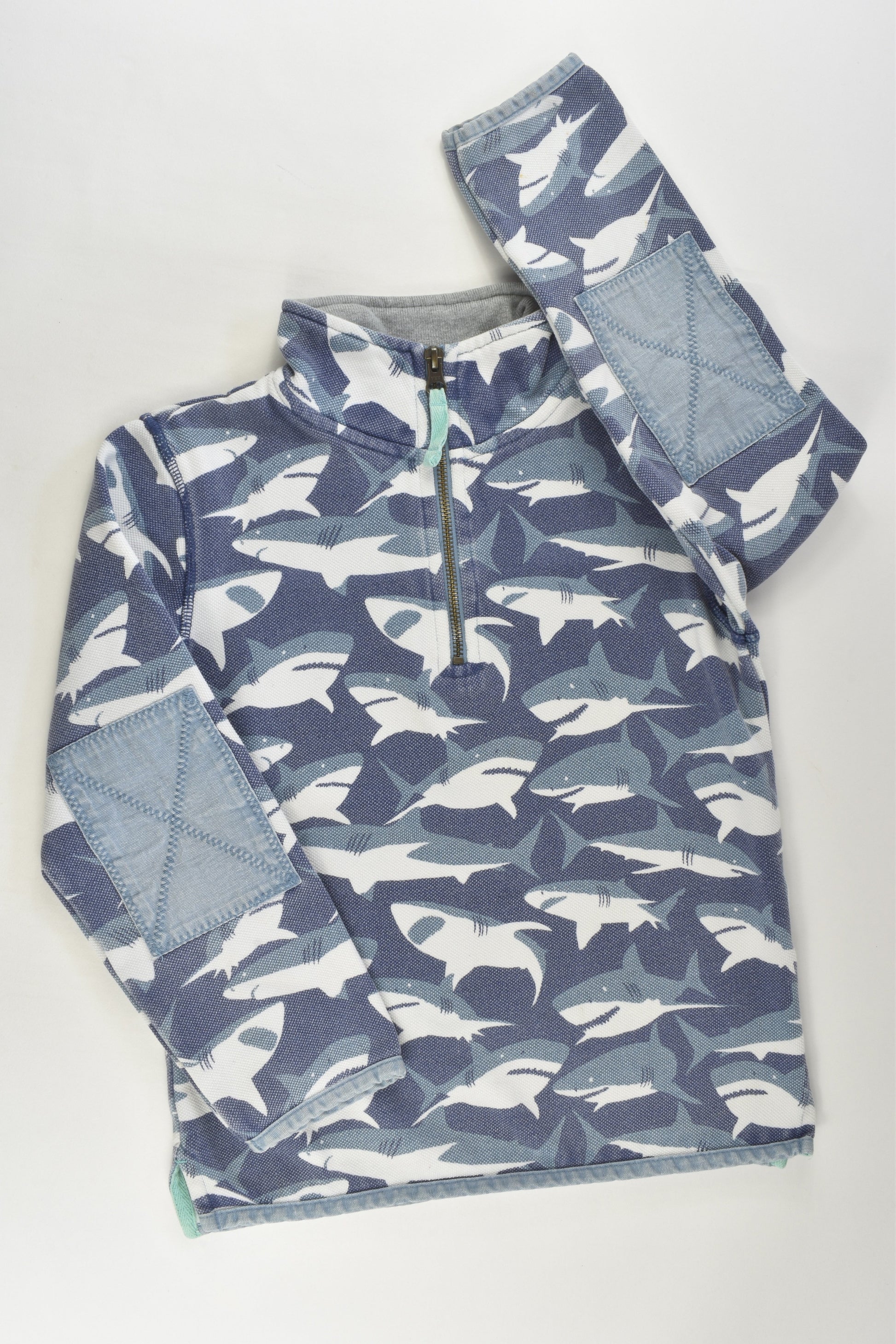 Mini Boden Size 7-8 Shark Jumper