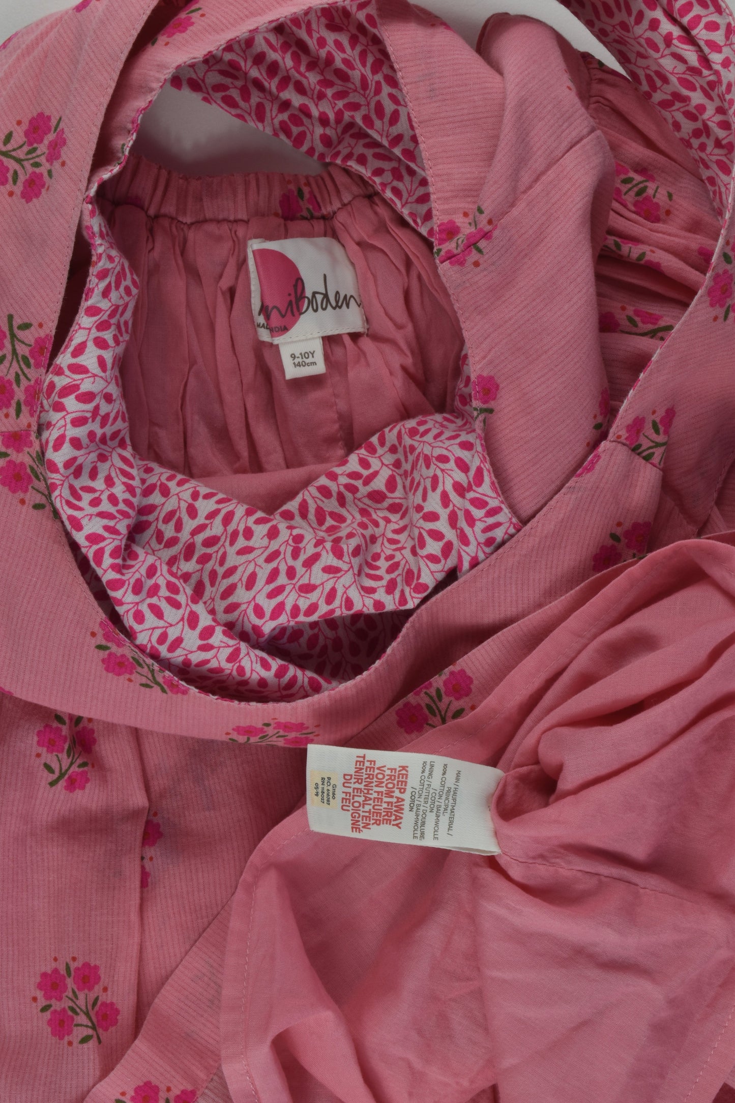 Mini Boden Size 9-10 Lined Floral Dress