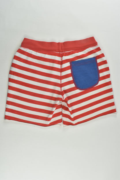 Mini Boden Size 9 Lightweight Red Stripes Shorts