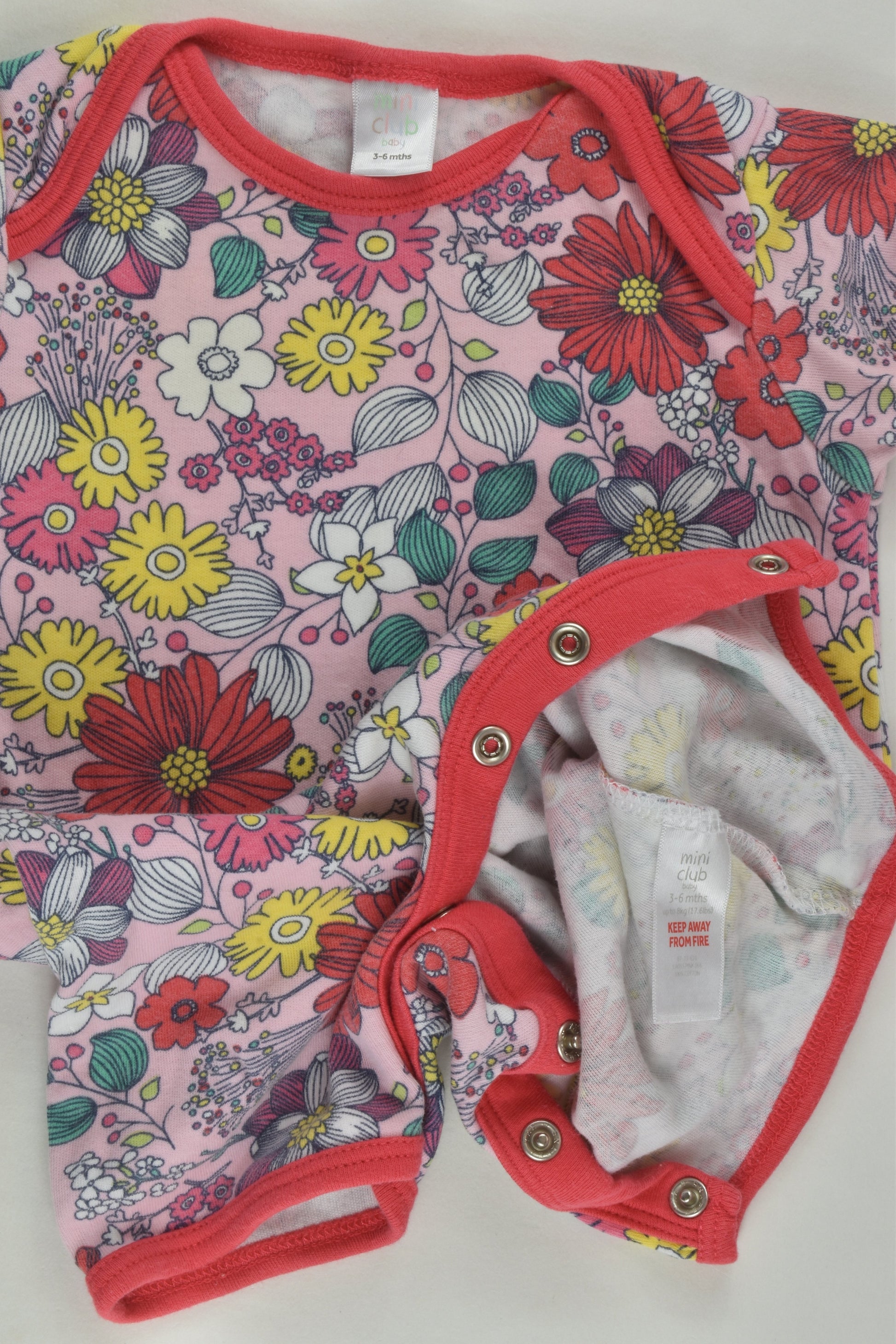 Mini Club Size 00 Floral Short Romper