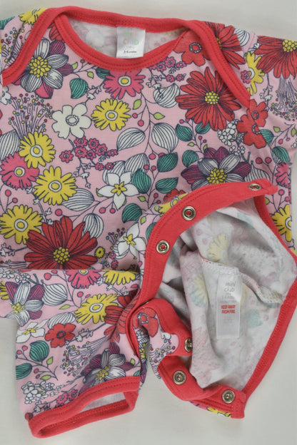Mini Club Size 00 Floral Short Romper