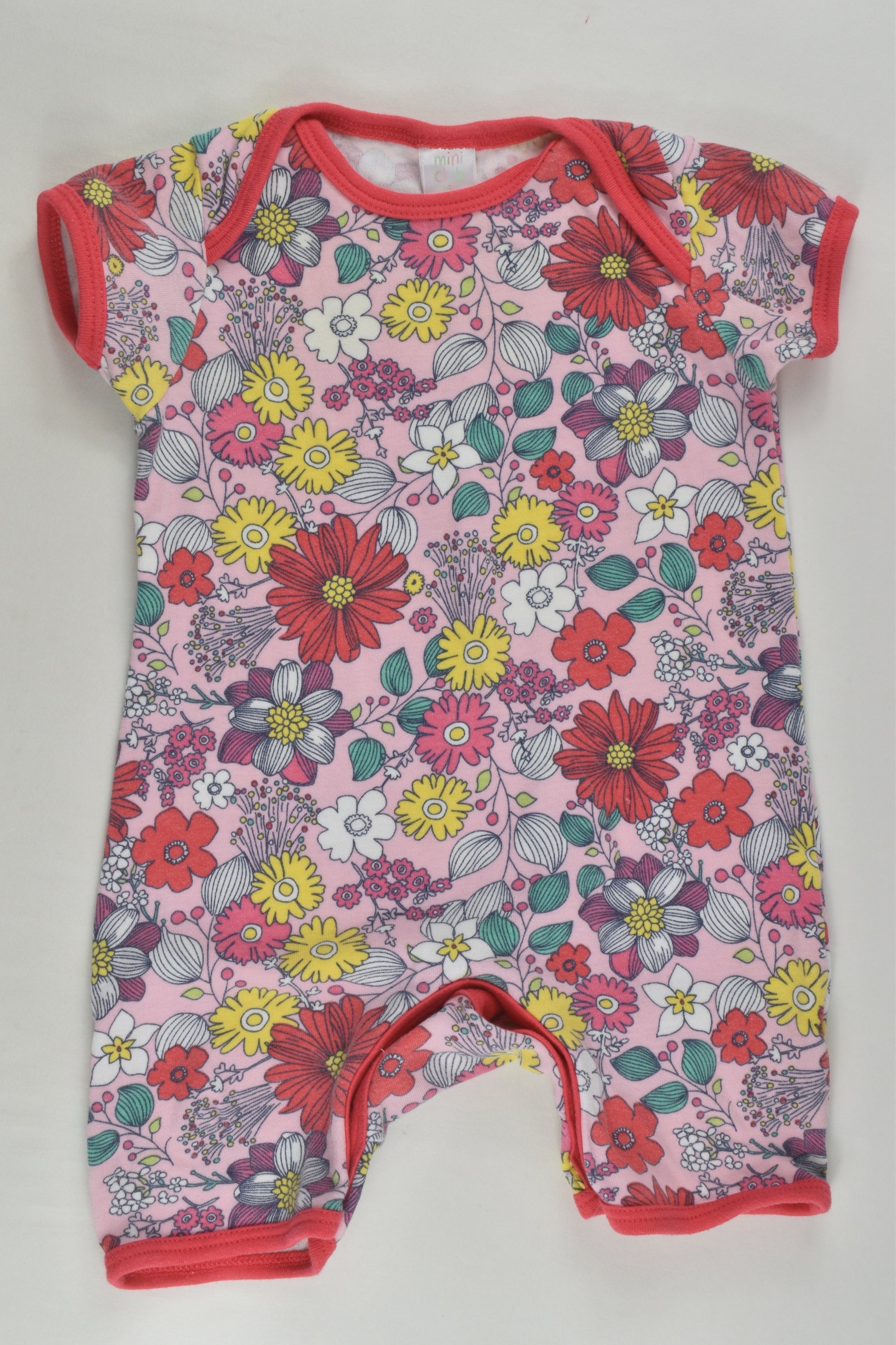 Mini Club Size 00 Floral Short Romper