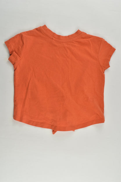 Mini Mango Size 2 Tie Front T-shirt x3