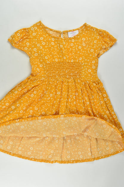 Mini Mango Size 4 Floral Viscose Dress