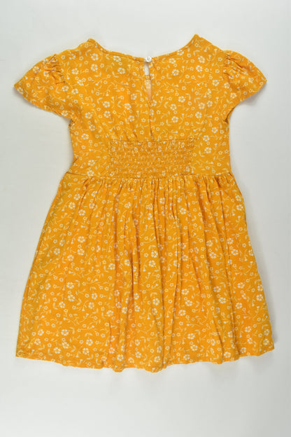 Mini Mango Size 4 Floral Viscose Dress