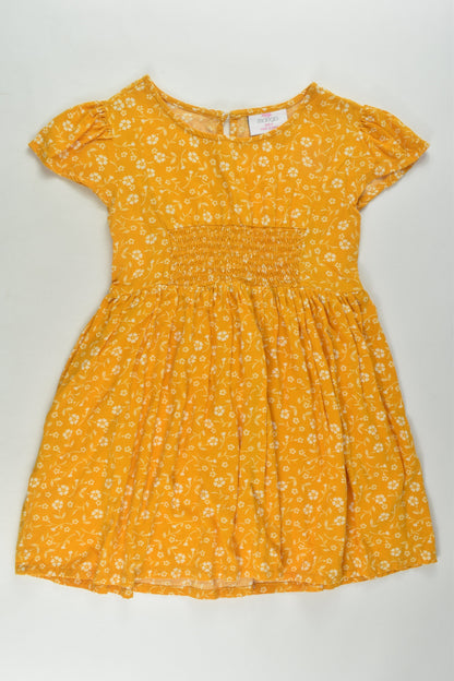 Mini Mango Size 4 Floral Viscose Dress