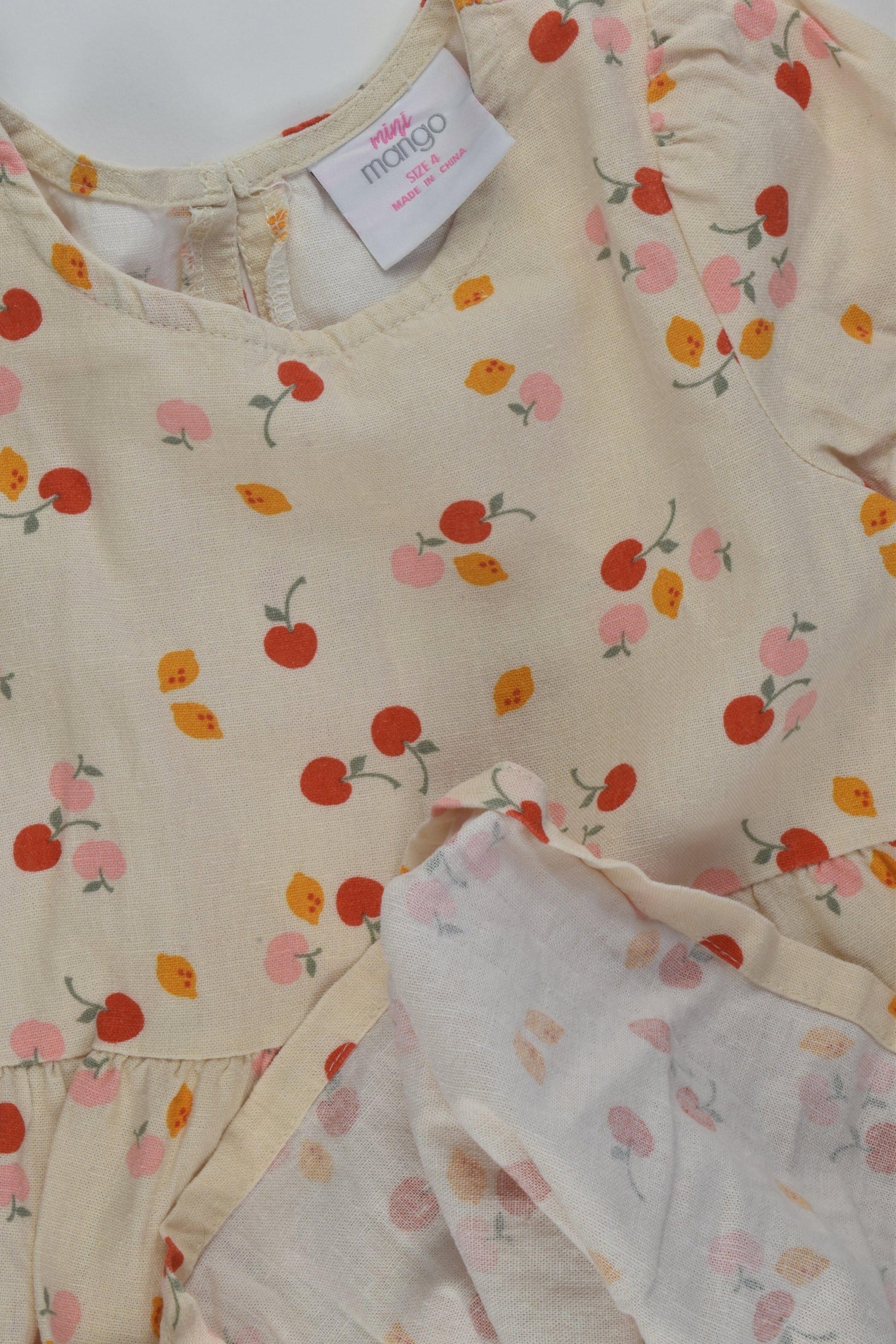 Mini Mango Size 4 Linen Blend Dress